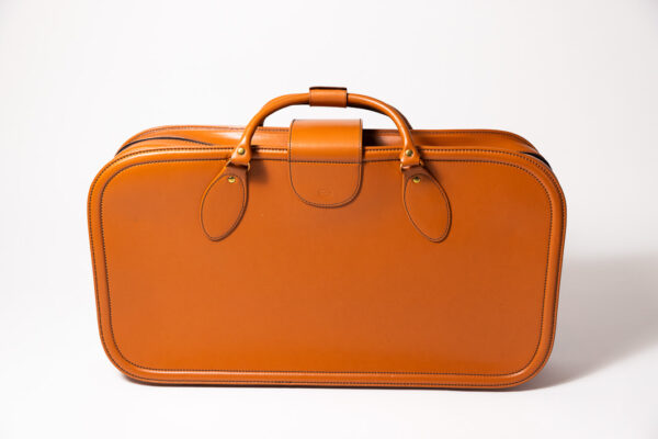 1992-97 Ferrari 456 GT Schedoni Tan Leather Suitcase with Front Pocket