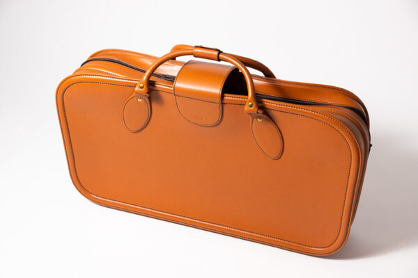1992-97 Ferrari 456 GT Schedoni Tan Leather Suitcase with Front Pocket