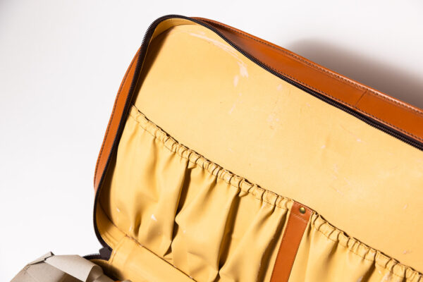 1992-97 Ferrari 456 GT Schedoni Tan Leather Suitcase with Front Pocket