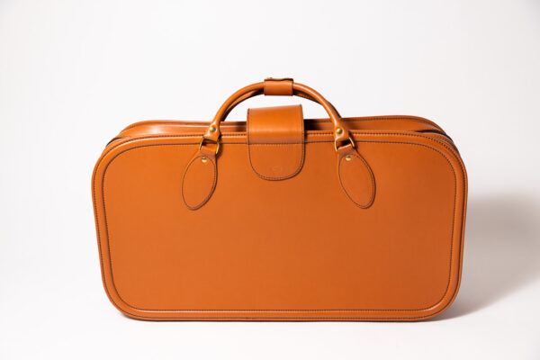 1992-97 Ferrari 456 GT Schedoni Tan Leather Suitcase with Front Pocket