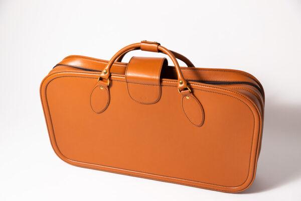 1992-97 Ferrari 456 GT Schedoni Tan Leather Suitcase with Front Pocket