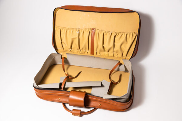 1992-97 Ferrari 456 GT Schedoni Tan Leather Suitcase with Front Pocket