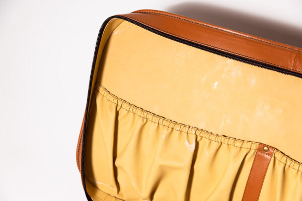 1992-97 Ferrari 456 GT Schedoni Tan Leather Suitcase with Front Pocket