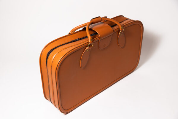 1992-97 Ferrari 456 GT Schedoni Tan Leather Suitcase with Front Pocket