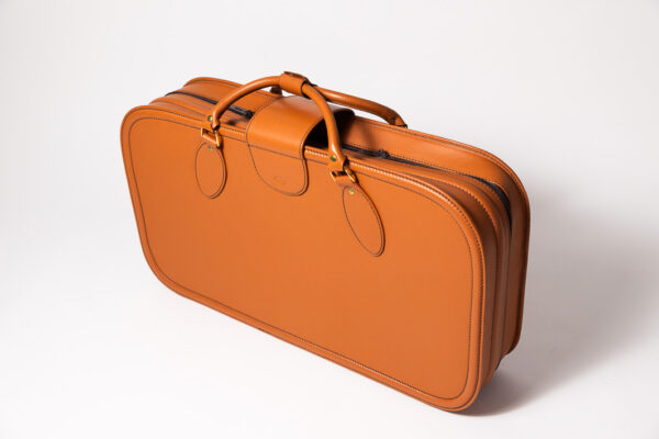 1992-97 Ferrari 456 GT Schedoni Tan Leather Suitcase with Front Pocket