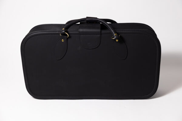 1992-97 Ferrari 456 GT Schedoni Black Leather Suitcase with Front Pocket