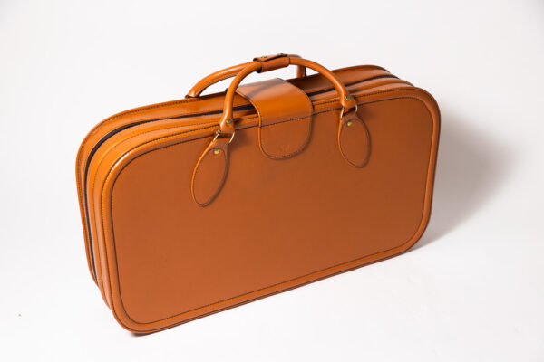1992-97 Ferrari 456 GT Schedoni Tan Leather Suitcase with Front Pocket