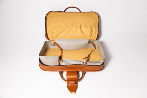 1992-97 Ferrari 456 GT Schedoni Tan Leather Suitcase with Front Pocket