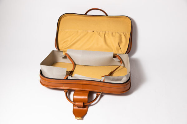 1992-97 Ferrari 456 GT Schedoni Tan Leather Suitcase with Front Pocket