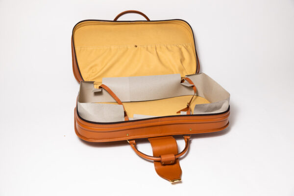 1992-97 Ferrari 456 GT Schedoni Tan Leather Suitcase with Front Pocket