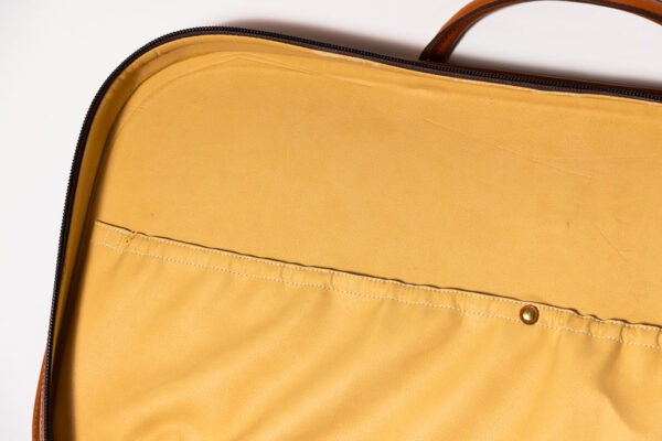 1992-97 Ferrari 456 GT Schedoni Tan Leather Suitcase with Front Pocket