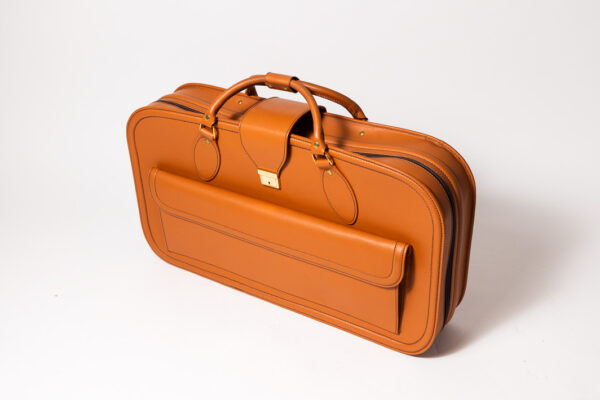 1992-97 Ferrari 456 GT Schedoni Tan Leather Suitcase with Front Pocket