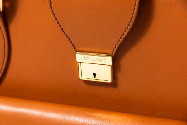 1992-97 Ferrari 456 GT Schedoni Tan Leather Suitcase with Front Pocket
