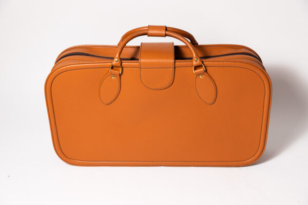 1992-97 Ferrari 456 GT Schedoni Tan Leather Suitcase with Front Pocket