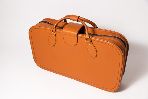 1992-97 Ferrari 456 GT Schedoni Tan Leather Suitcase with Front Pocket