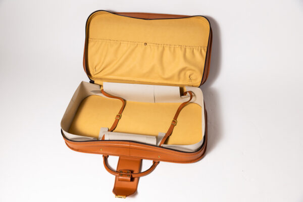 1992-97 Ferrari 456 GT Schedoni Tan Leather Suitcase with Front Pocket