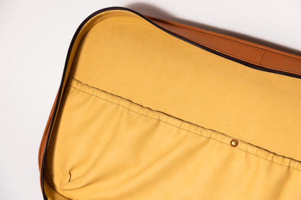 1992-97 Ferrari 456 GT Schedoni Tan Leather Suitcase with Front Pocket