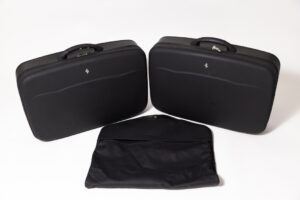 2005-09 Ferrari F430 3-Piece Black Schedoni Leather Luggage Set