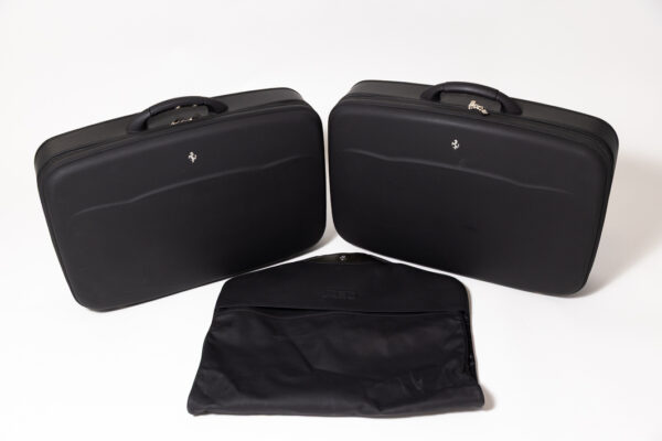 2005-09 Ferrari F430 3-Piece Black Schedoni Leather Luggage Set