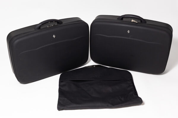 2005-09 Ferrari F430 3-Piece Black Schedoni Leather Luggage Set