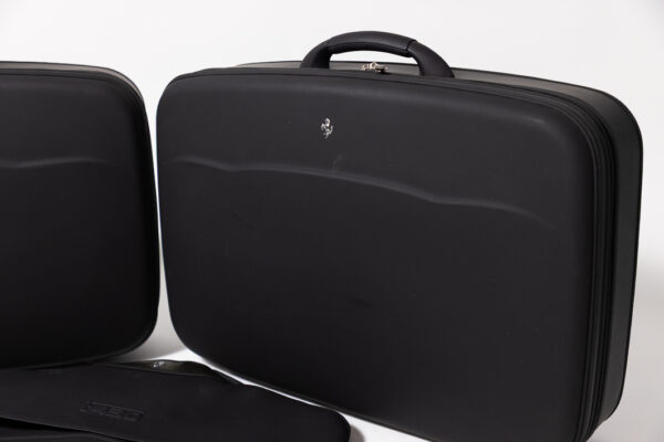 2005-09 Ferrari F430 3-Piece Black Schedoni Leather Luggage Set