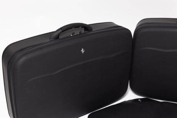 2005-09 Ferrari F430 3-Piece Black Schedoni Leather Luggage Set