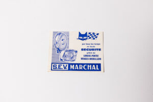1963-74 S.E.V. Marchal Headlamp Headlight Certificate Card Ferrari 250 275 330 365 Daytona Dino