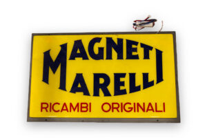 1960-80's Magneti Marelli Ricambi Originali Illuminated Sign Daytona Dino 308
