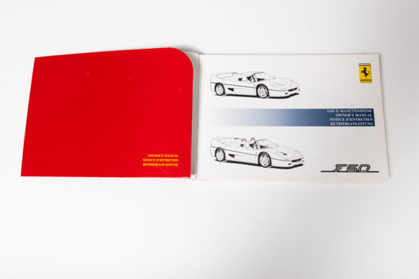 1995-97 Ferrari F50 Enzo Owners Manual and Literature Set