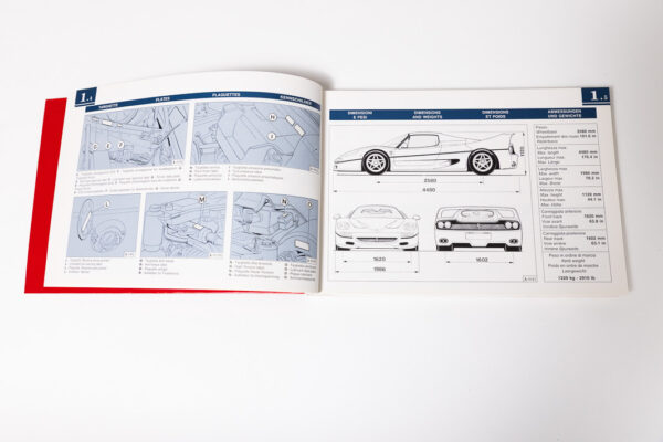 1995-97 Ferrari F50 Enzo Owners Manual and Literature Set
