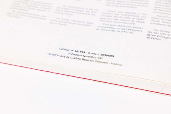 1995-97 Ferrari F50 Enzo Owners Manual and Literature Set