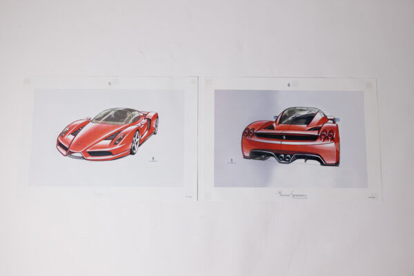 2002-04 Ferrari Enzo Lithograph Print Set