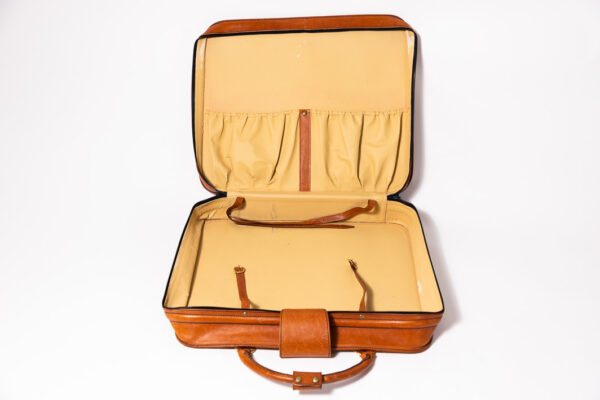 1984-91 Ferrari Testarossa Schedoni Tan Leather Square Suitcase