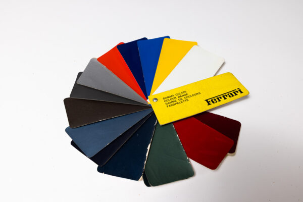 1975-85 Ferrari Paint Colour Sample Swatch Dino 308 328 400 512 Mondial