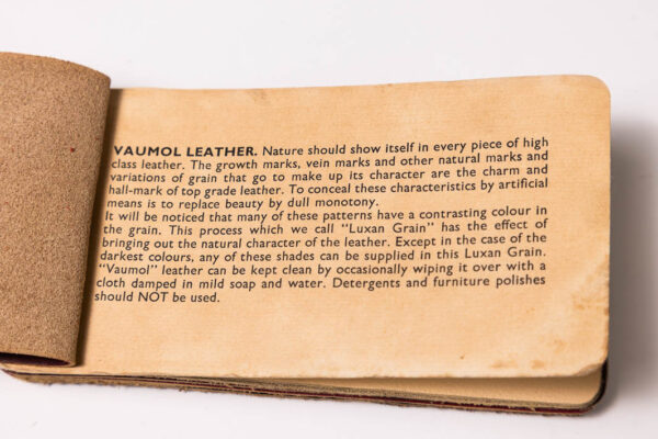 1960-74 Ferrari Connolly Leather Colour Sample Book 275 330 365 Daytona