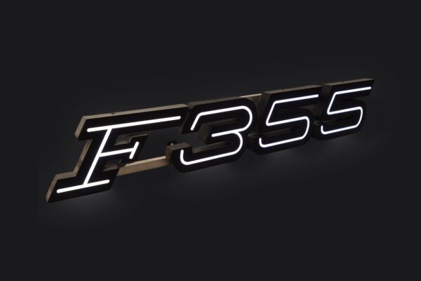 1994-99 Ferrari F355 Illuminated Dealership Showroom Sign Berlinetta GTS Spider