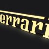 Ferrari Large Illuminated Dealership Showroom Script Sign 308 328 Testarossa F40