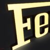 Ferrari Large Illuminated Dealership Showroom Script Sign 308 328 Testarossa F40