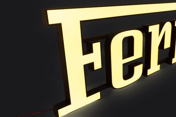 Ferrari Large Illuminated Dealership Showroom Script Sign 308 328 Testarossa F40