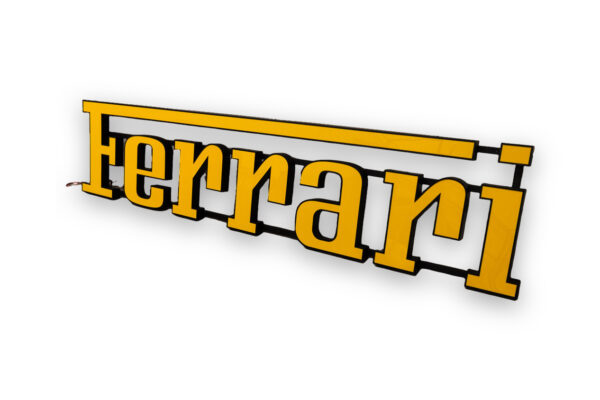 Ferrari Large Illuminated Dealership Showroom Script Sign 308 328 Testarossa F40