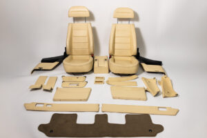 1985-93 Ferrari Mondial 3.2 T Complete Crema Leather Interior Seats Door Cards