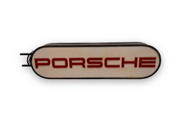 1970-90's Porsche Double-Sided Illuminated Dealership Forecourt Sign 911 930 944