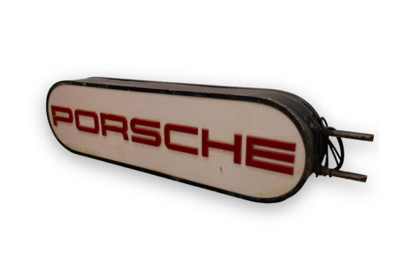 1970-90's Porsche Double-Sided Illuminated Dealership Forecourt Sign 911 930 944
