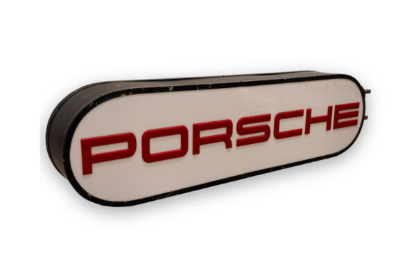1970-90's Porsche Double-Sided Illuminated Dealership Forecourt Sign 911 930 944