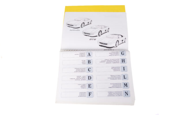 1994-99 Ferrari F355 Leather Pouch Owner's Manual Handbook Set