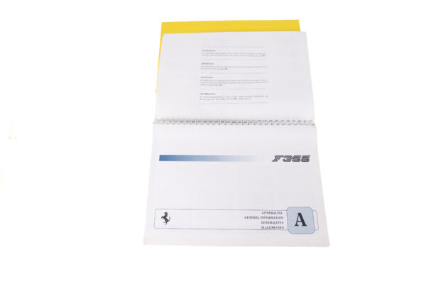 1994-99 Ferrari F355 Leather Pouch Owner's Manual Handbook Set