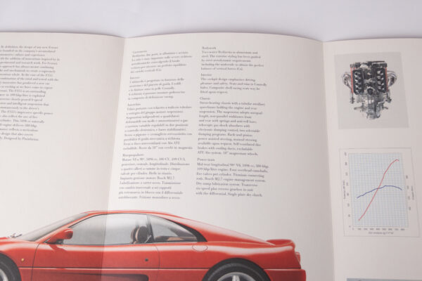 1994 Ferrari F355 Berlinetta Press Folder Brochure