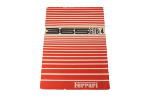 1970-74 Ferrari 365 GTB/4 Daytona Owner's Manual Handbook