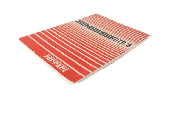 1970-74 Ferrari 365 GTB/4 Daytona Owner's Manual Handbook