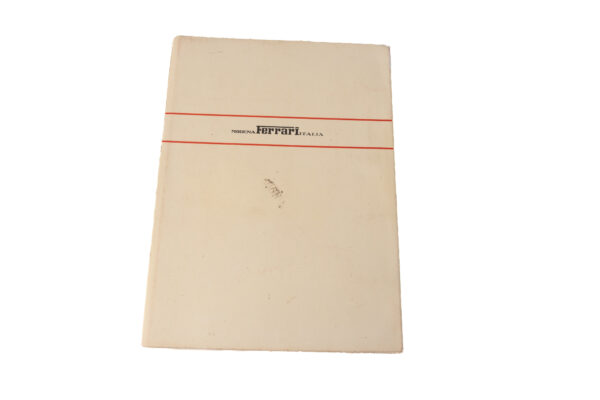 1970-74 Ferrari 365 GTB/4 Daytona Owner's Manual Handbook